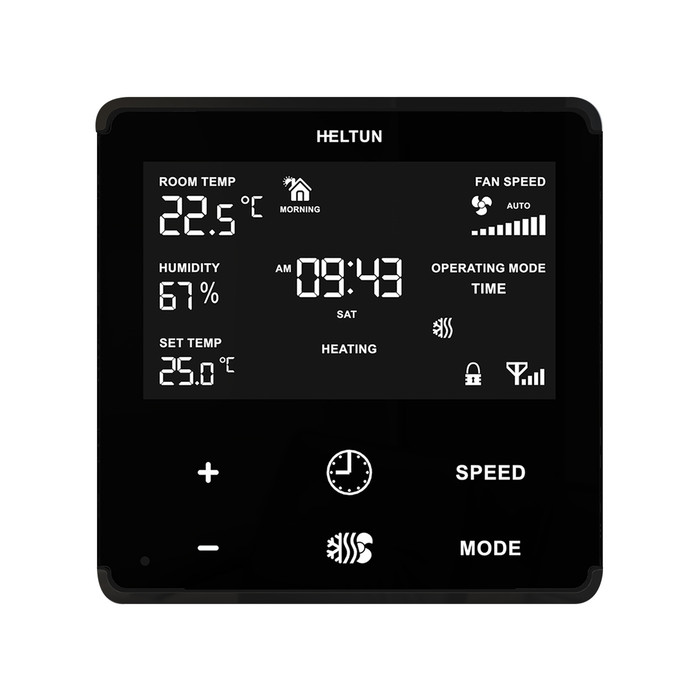 tovább a Heltun Fan Coil Thermostat (fekete-fekete) adatlapjára 5271 ... Heltun Fan Coil Thermostat (fekete-fekete)