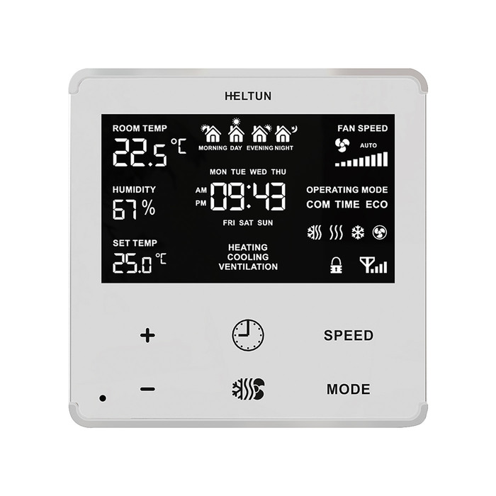 tovább a Heltun Fan Coil Thermostat (fehér-fehér) adatlapjára 5273 ... Heltun Fan Coil Thermostat (fehér-fehér)