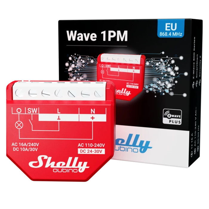 tovább a Shelly Qubino Z-Wave 1PM Relay 16A 1 channel adatlapjára 6860 ... Shelly Qubino Z-Wave 1PM Relay 16A 1 channel